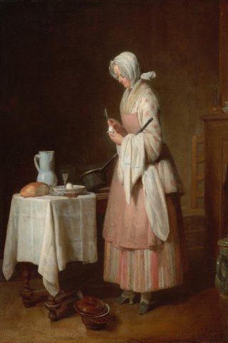 The Attentive Nurse By Jean Baptiste Simeon Chardin Wall Art Painting Prints Poster Canvas Picture Hanging Photo Gift Idea Home Decor