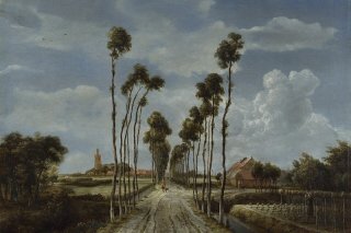 The Avenue at Middelharnis By Meindert Hobbema Wall Art Painting Prints Poster Canvas Picture Hanging Photo Gift Idea Home Decor