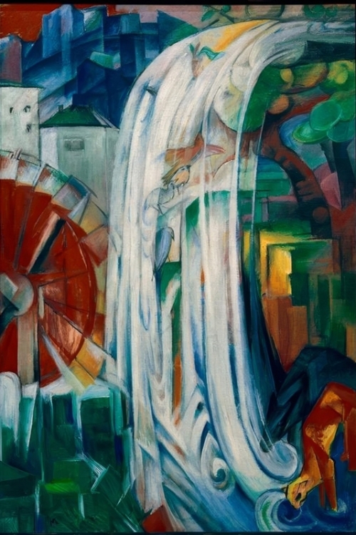 The Bewitched Mill By Franz Marc Wall Art Painting Prints Poster Canvas Picture Hanging Photo Gift Idea Home Decor