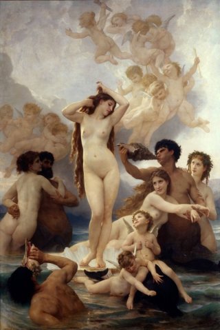 The Birth of Venus By William Adolphe Bouguereau Wall Art Painting Prints Poster Canvas Picture Hanging Photo Gift Idea Home Decor