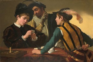The Cardsharps By Caravaggio Wall Art Painting Prints Poster Canvas Picture Hanging Photo Gift Idea Home Decor