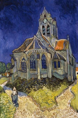 The Church at Auvers By Vincent van Gogh Wall Art Painting Prints Poster Canvas Picture Hanging Photo Gift Idea Home Decor