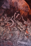 The Clowns of War Arguing in Hell By Jose Clemente Orozco Wall Art Painting Prints Poster Canvas Picture Hanging Photo Gift Idea Home Decor