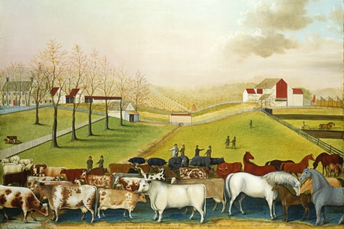 The Cornell Farm By Edward Hicks Wall Art Painting Prints Poster Canvas Picture Hanging Photo Gift Idea Home Decor