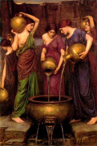The Danaides By John William Waterhouse Wall Art Painting Prints Poster Canvas Picture Hanging Photo Gift Idea Home Decor