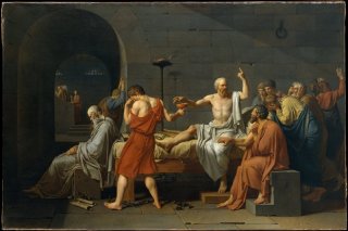 The Death of Socrates By Jacques Louis David Wall Art Painting Prints Poster Canvas Picture Hanging Photo Gift Idea Home Decor