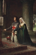 The Dedication By Edmund Blair Leighton Wall Art Painting Prints Poster Canvas Picture Hanging Photo Gift Idea Home Decor