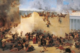 The Destruction of the Temple of Jerusalem By Francesco Haye Wall Art Painting Prints Poster Canvas Picture Hanging Photo Gift Idea Home Decor