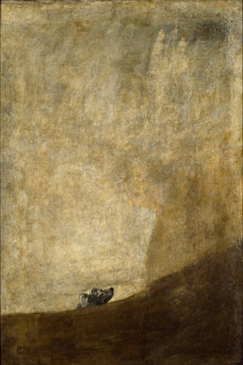 The Dog By Francisco de Goya Wall Art Painting Prints Poster Canvas Picture Hanging Photo Gift Idea Home Decor