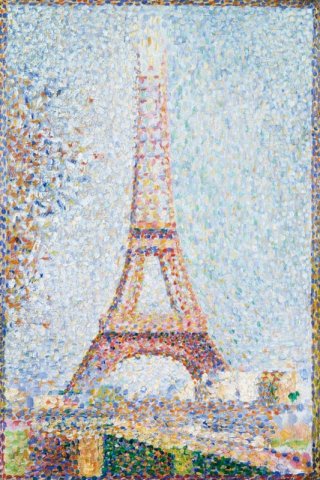 The Eiffel Tower By Georges Seurat Wall Art Painting Prints Poster Canvas Picture Hanging Photo Gift Idea Home Decor