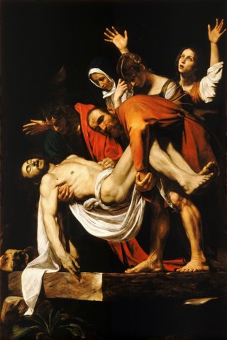 The Entombment of Christ By Caravaggio Wall Art Painting Prints Poster Canvas Picture Hanging Photo Gift Idea Home Decor