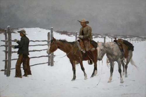 The Fall of The Cowboy By Frederic Remington Wall Art Painting Prints Poster Canvas Picture Hanging Photo Gift Idea Home Decor