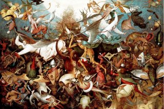 The Fall of the Rebel Angels By Pieter Bruegel the Elder Wall Art Painting Prints Poster Canvas Picture Hanging Photo Gift Idea Home Decor