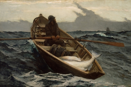 The Fog Warning By Winslow Homer Wall Art Painting Prints Poster Canvas Picture Hanging Photo Gift Idea Home Decor