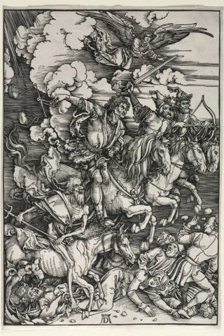 The Four Horsemen of the Apocalypse By Albrecht Durer Wall Art Painting Prints Poster Canvas Picture Hanging Photo Gift Idea Home Decor