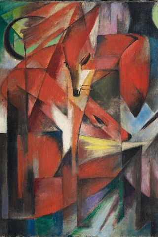The Foxes By Franz Marc Wall Art Painting Prints Poster Canvas Picture Hanging Photo Gift Idea Home Decor