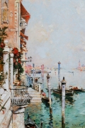 The Grand Canal Venice By Franz Richard Unterberger Wall Art Painting Prints Poster Canvas Picture Hanging Photo Gift Idea Home Decor