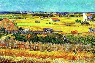 The Harvest By Vincent van Gogh Wall Art Painting Prints Poster Canvas Picture Hanging Photo Gift Idea Home Decor