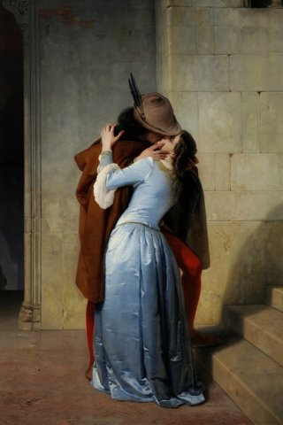The Kiss By Francesco Hayez Wall Art Painting Prints Poster Canvas Picture Hanging Photo Gift Idea Home Decor