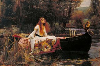 The Lady of Shalott By John William Waterhouse Wall Art Painting Prints Poster Canvas Picture Hanging Photo Gift Idea Home Decor