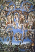 The Last Judgment By Michelangelo Buonarroti Wall Art Painting Prints Poster Canvas Picture Hanging Photo Gift Idea Home Decor