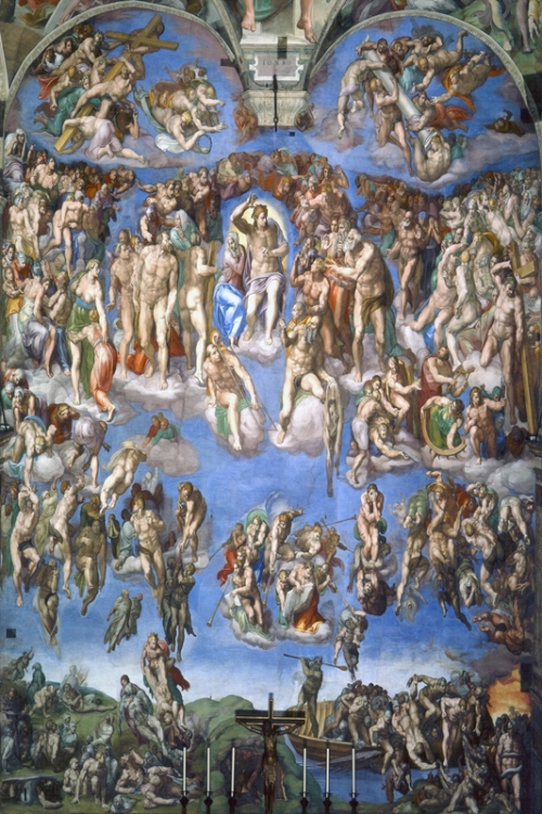 The Last Judgment By Michelangelo Buonarroti Wall Art Painting Prints Poster Canvas Picture Hanging Photo Gift Idea Home Decor