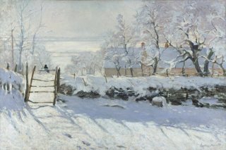 The Magpie By Claude Monet Wall Art Painting Prints Poster Canvas Picture Hanging Photo Gift Idea Home Decor