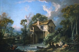 The Mill at Charenton By Francois Boucher Wall Art Painting Prints Poster Canvas Picture Hanging Photo Gift Idea Home Decor