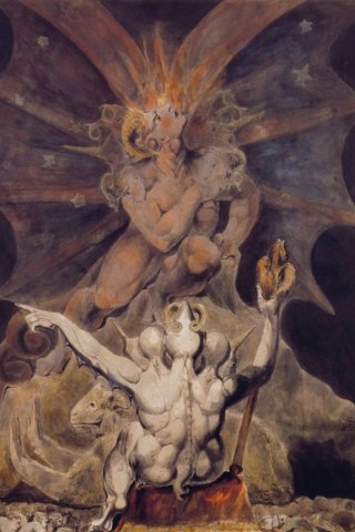 The Number of the Beast is 666 By William Blake Wall Art Painting Prints Poster Canvas Picture Hanging Photo Gift Idea Home Decor