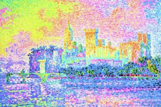 The Papal Palace Avignon By Paul Signac Wall Art Painting Prints Poster Canvas Picture Hanging Photo Gift Idea Home Decor