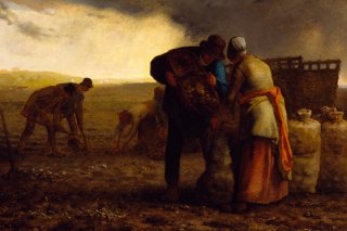 The Potato Harvest By Jean Francois Millet Wall Art Painting Prints Poster Canvas Picture Hanging Photo Gift Idea Home Decor