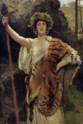 The Priestess of Bacchus By John Collier Wall Art Painting Prints Poster Canvas Picture Hanging Photo Gift Idea Home Decor