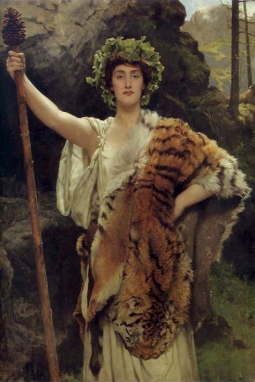 The Priestess of Bacchus By John Collier Wall Art Painting Prints Poster Canvas Picture Hanging Photo Gift Idea Home Decor