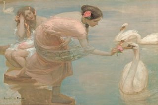 The Roses of Summer By Rupert Bunny Wall Art Painting Prints Poster Canvas Picture Hanging Photo Gift Idea Home Decor