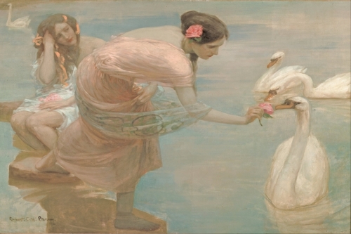The Roses of Summer By Rupert Bunny Wall Art Painting Prints Poster Canvas Picture Hanging Photo Gift Idea Home Decor