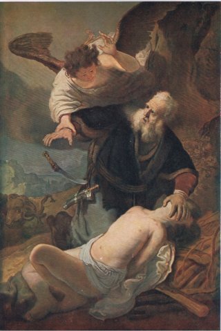 The sacrifice of Isaac By Rembrandt Van Rijn Wall Art Painting Prints Poster Canvas Picture Hanging Photo Gift Idea Home Decor