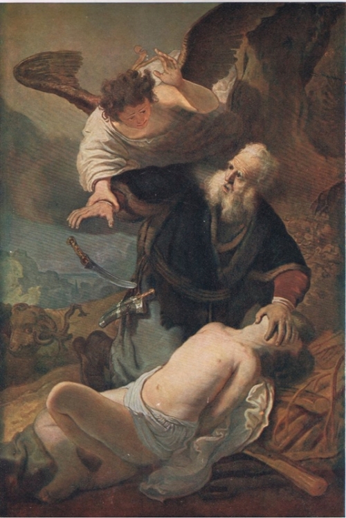 The sacrifice of Isaac By Rembrandt Van Rijn Wall Art Painting Prints Poster Canvas Picture Hanging Photo Gift Idea Home Decor