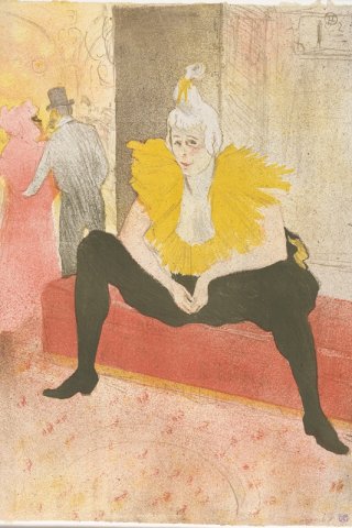 The Seated Clowness By Henri de Toulouse Lautrec Wall Art Painting Prints Poster Canvas Picture Hanging Photo Gift Idea Home Decor