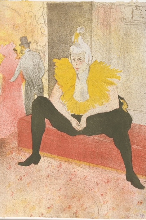The Seated Clowness By Henri de Toulouse Lautrec Wall Art Painting Prints Poster Canvas Picture Hanging Photo Gift Idea Home Decor