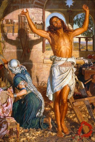 The Shadow of Death By William Holman Hunt Wall Art Painting Prints Poster Canvas Picture Hanging Photo Gift Idea Home Decor