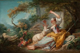 The Shepherdess By Jean Honore Fragonard Wall Art Painting Prints Poster Canvas Picture Hanging Photo Gift Idea Home Decor