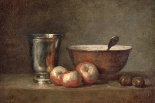 The Silver Goblet By Jean Baptiste Simeon Chardin Wall Art Painting Prints Poster Canvas Picture Hanging Photo Gift Idea Home Decor