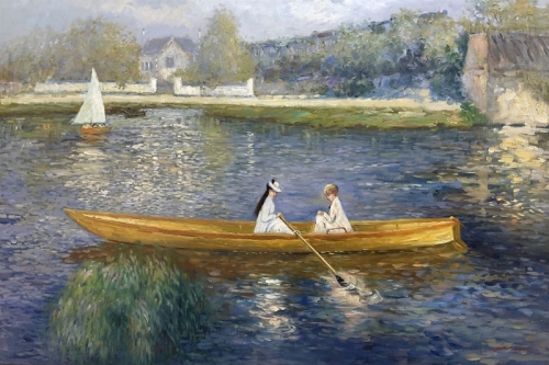 The Skiff La Yole By Pierre Auguste Renoir Wall Art Painting Prints Poster Canvas Picture Hanging Photo Gift Idea Home Decor