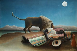 The Sleeping Gypsy By Henri Rousseau Wall Art Painting Prints Poster Canvas Picture Hanging Photo Gift Idea Home Decor