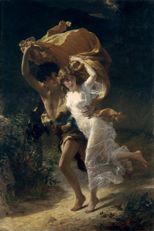 The Storm By Pierre Auguste Cot Wall Art Painting Prints Poster Canvas Picture Hanging Photo Gift Idea Home Decor