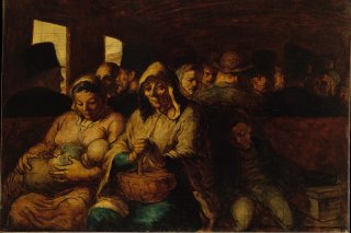 The Third Class Carriage By Honore Daumier Wall Art Painting Prints Poster Canvas Picture Hanging Photo Gift Idea Home Decor