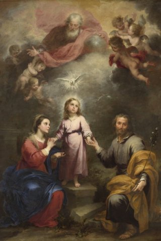 The Two Trinities By Bartolom Esteban Murillo Wall Art Painting Prints Poster Canvas Picture Hanging Photo Gift Idea Home Decor