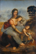 The Virgin and Child with Saint Anne By Leonardo da Vinci Wall Art Painting Prints Poster Canvas Picture Hanging Photo Gift Idea Home Decor