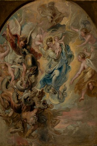 The Virgin as the Woman of the Apocalypse By Peter Paul Rubens Wall Art Painting Prints Poster Canvas Picture Hanging Photo Gift Idea Home Decor