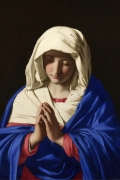 The Virgin in Prayer By Il Sassoferrato Wall Art Painting Prints Poster Canvas Picture Hanging Photo Gift Idea Home Decor